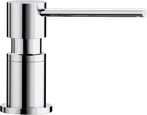 Vista 6 de BLANCO, Truffle 402306 LATO Dispensador de jabón de cocina, 10 onzas Cromo/Trufa