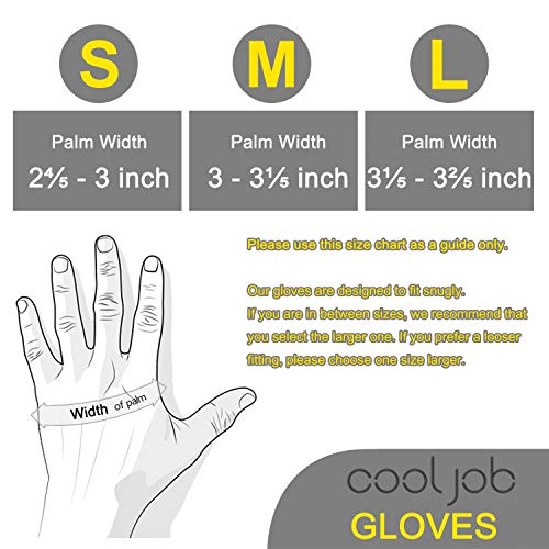 Cooljob 3 Pairs Kids Gardening Gloves For Age 6-8, Children Grippy Rubber Coated Garden Work Gloves, Orange & Green & Yellow, Medium Size (3 Pairs M) #TOP5