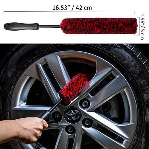 Yisharry Li Car Wheel Brush Kit (3 Pack), Synthetic Soft Brush And Detail Brush #TOP1