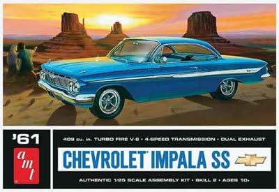AMT Kit de modelo de plástico Chevy Impala SS 1/25 1961