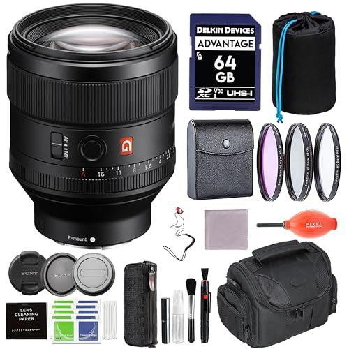 Amazon.com : Sony FE 85mm F1.4 GM (SEL85F14GM) Lens Bundle with 