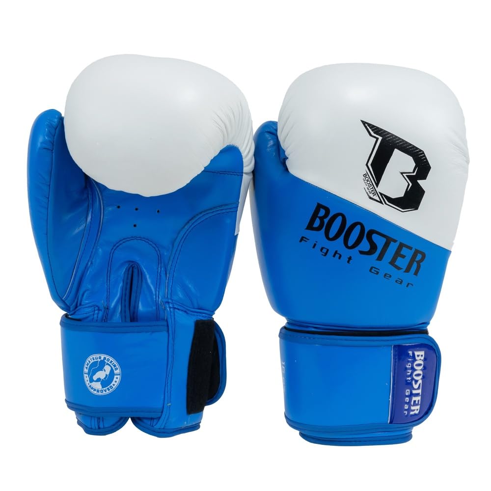 Booster - Guanti da boxe – Thunder Series 2 – blu/bianco – 16 oz