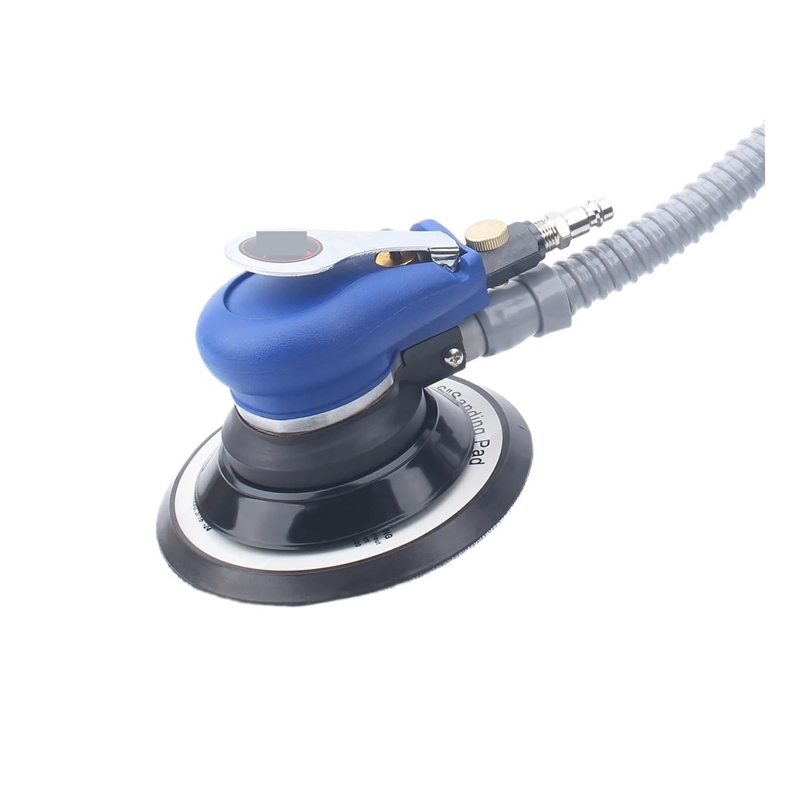 Lijadora neumática de 6 pulgadas con aspiradora, pulidora neumática de 150 mm, máquina lijadora de 6 ", órbita de 4,8 mm Alta eficiencia para madera, compuestos y metal.
