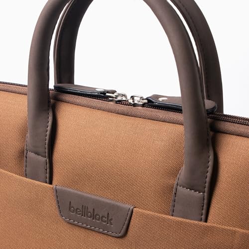 Image of Bellblock Sleek Messenger Laptop Bags For Men /Women Office Use | Travel Friendly With Luggage Strap | Office Bag For Man /Woman | Cotton Canvas | Olive Green (Upto 14 Inch)