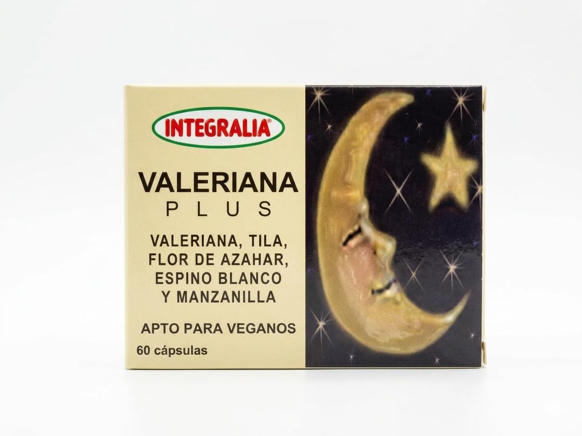 Pack 2 Unidades Valeriana Plus 60 cápsulas | Con Valeriana, Tila, Flor de Azahar, Espino Blanco y Manzanilla