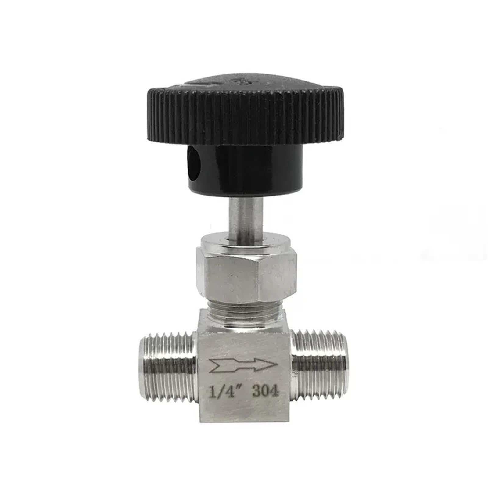 Vanne à pointeau NPT BSPT filetage mâle égal 1/2 pour tube et flexible