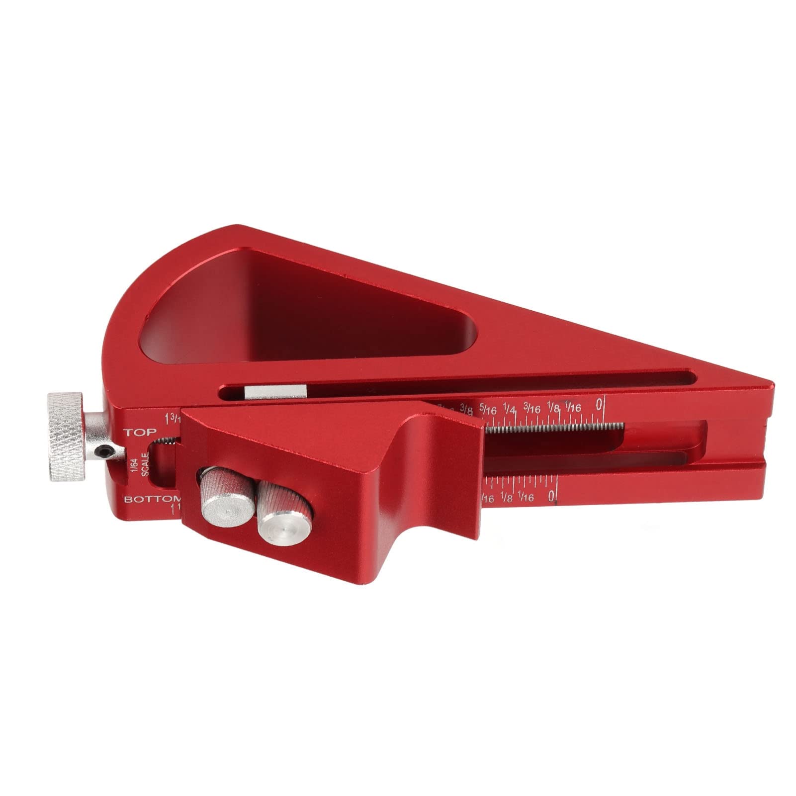 Woodworking Gauge Block, Corrosion Resistance Height Gauge Adjustable Strong Accurate Scale Flat Appearance Aluminum Alloy for Measurement