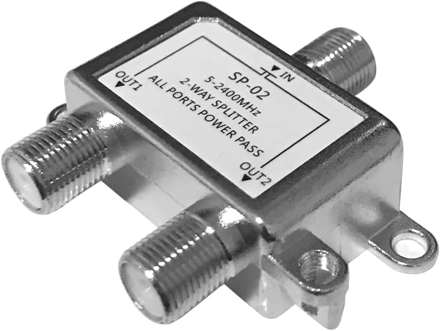 Amazon.com: Coaxial Cable Splitter 2 Way, Coax Splitter Support 5