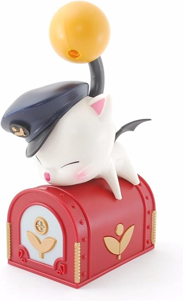 Taito Final Fantasy XIV A Realm Moogle Letter Box Projection Clock, 5.9"