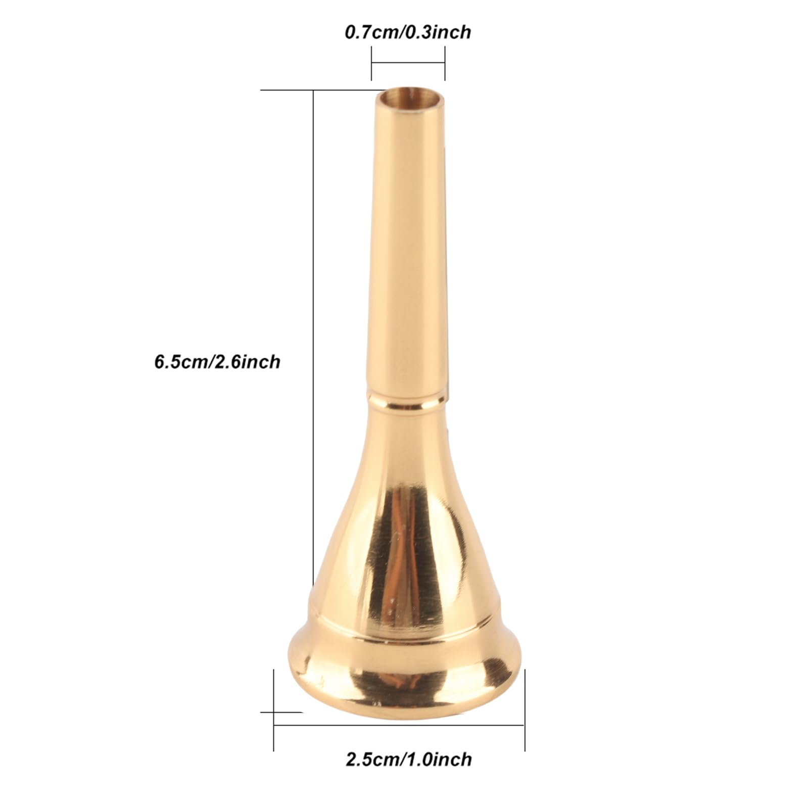 Embouchure de cor en laiton, pièce de rechange pour cor
