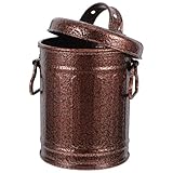 Compact et portable : son petit format facilite le transport et le nettoyage, idéal pour la maison, le bureau, le bar, etc. cendrier en métal pour terrasse ou usage domestique