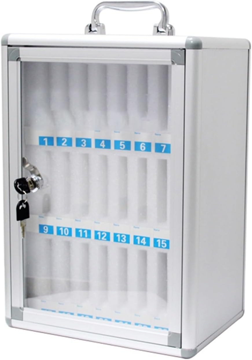 phone storage cabinet Mobile Phone Safe Deposit Box With Lock Mobile Phone Locker For Students Workshop Mobile Phone Storage Cabinet Conference Cell Phone Organizer Holds 12 To 60 Mobile Pho