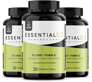 Kit 3x Essential D3 - Vitamina D 2000UI + K2
