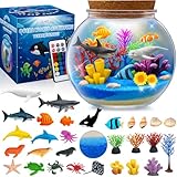 光るテラリウム　海　海の仲間 ミニチュア メイキングトイ 手作りセット 工作　 自由研究　 ミニチュアセット おもちゃ 子供 小学生 プレゼント