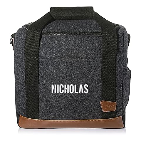 Lifetime Creations Custom Embroidered Soft Cooler Bag: Personalized Gift for Dad, for Him, Groomsmen, Embroidered Wool Polyester, Large Beer Cooler Bag with Bottle Opener Cover