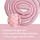 Führstrick mit Panikhaken für Pferd - Anbindestrick in verschiedenen stylischen Designs Führleine Anbindeseil Pony Esel Ziege (rosa)