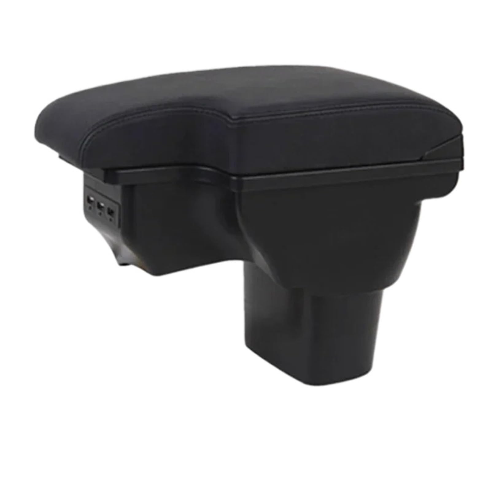 Ggwqoops Car Armrests For NISSAN For Juke 2011-2019 Armrest Box Black Leather Center USB New Storage Modification Armrest Box(A1 Black leather)