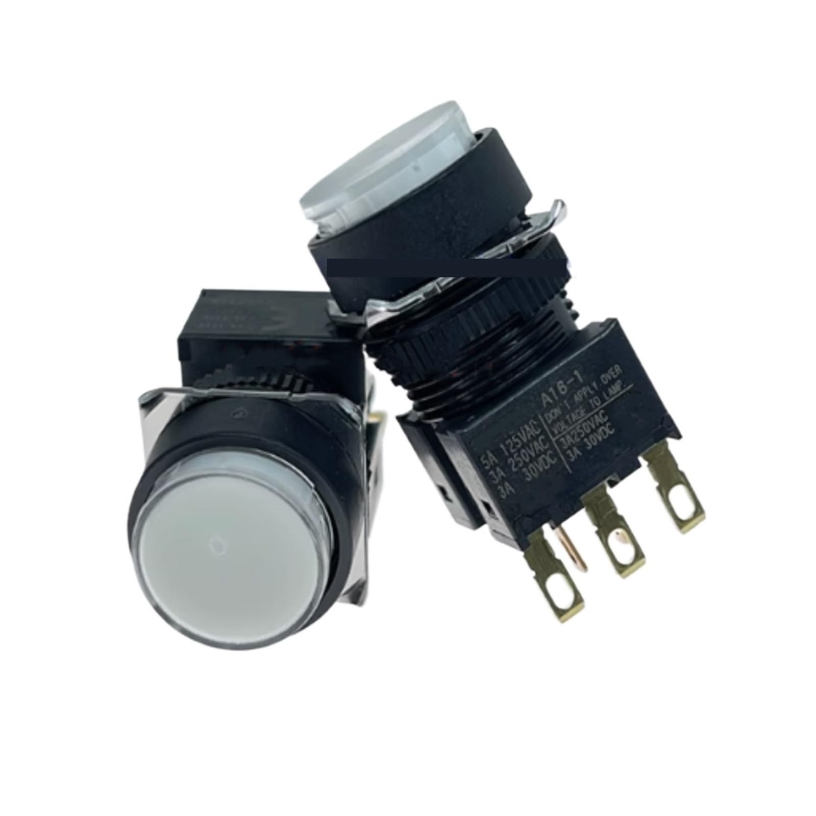 Bouton d'alimentation A16L-TWM-24D-2 bouton poussoir lumineux 24V commutateur