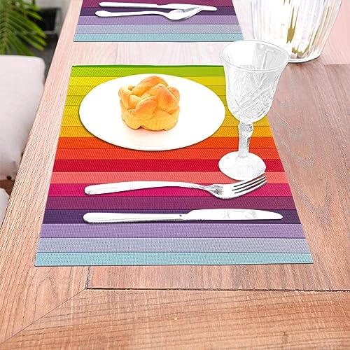 Set de table antidérapant lavable pour protéger la table de salle à manger des taches - 6
