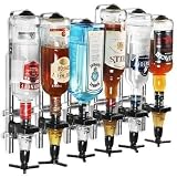 Wall Mounted 6 Bottle Measure Bracket (Bracket with 25ml Spirit Measures) By Cha...