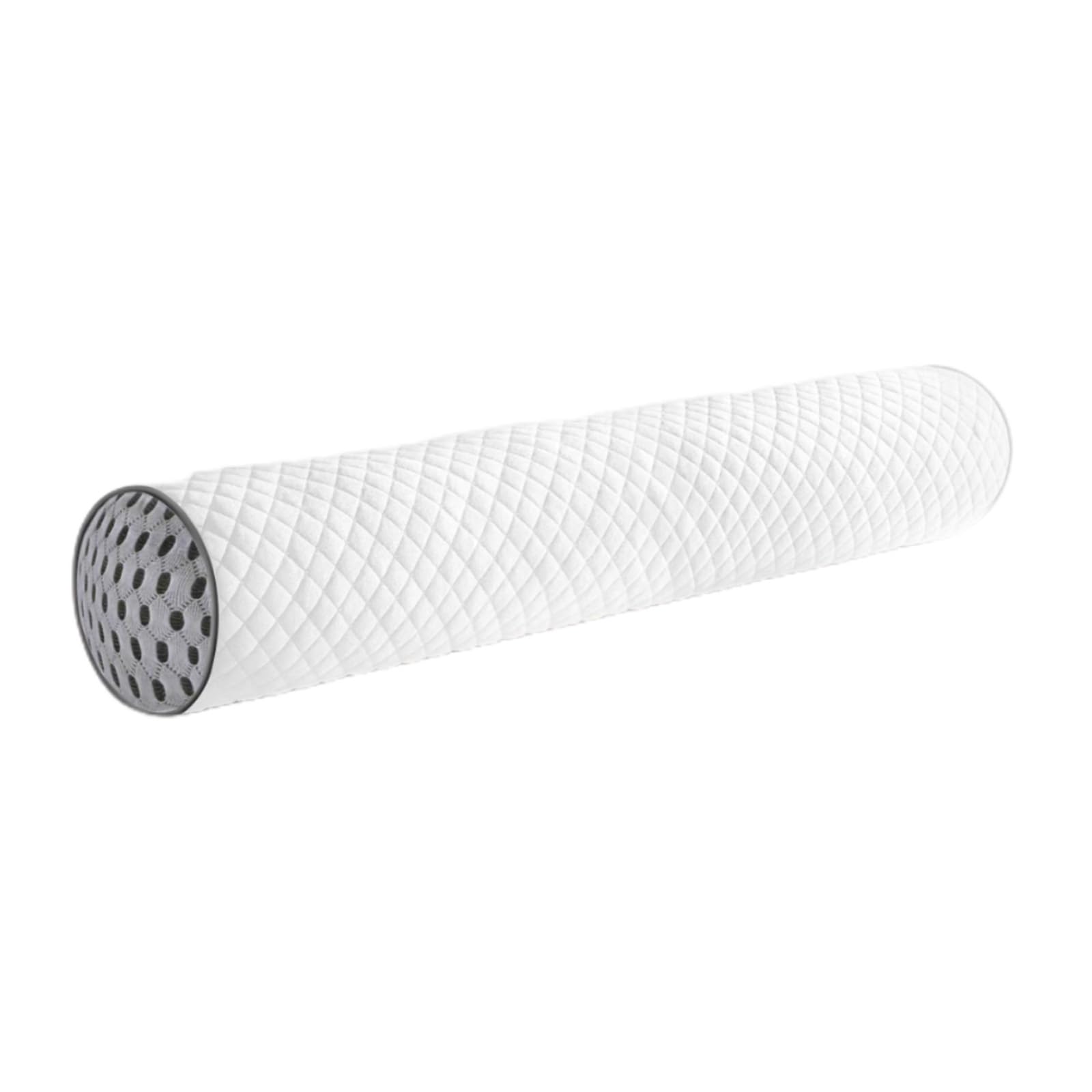 Oreiller en Rouleau De Mousse À Mémoire De Forme Oreiller Cylindrique Rond Oreiller Cervical en Rouleau Doux Traversin du Cou Coussin Lombaire Cale De Sommeil for Jambe Genou(Grey)