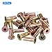 Awclub Pre-Bulbed Shank, 25Pcs M5 Multi-Grip Rivet Nut Zinc-Plated Carbon Steel Flat Head Threaded Insert Nut