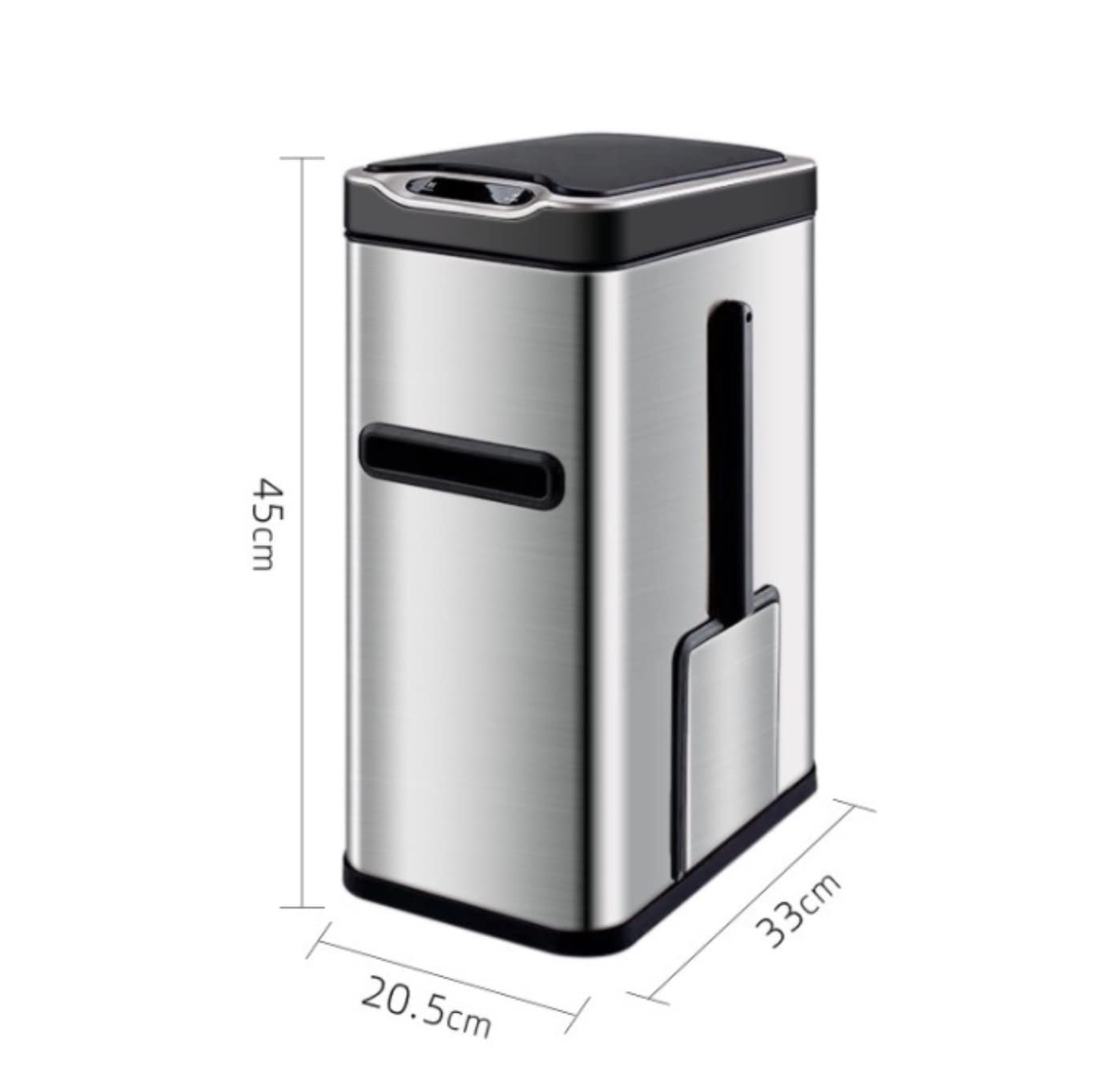 Papelera Cubo Basura Cubos Basura Cubo De Basura Con Sensor Inteligente Bote De Basura De Acero Inoxidable Cubo De Basura Automático Titular De Papel Escobilla De Baño Cubo de Basura Papeleras ( Blue