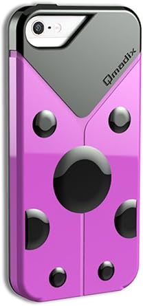 Qmadix QM-LBAPIP5PK LoveBug Protective Skin for Apple iPhone 5 - 1 Pack - Retail Packaging - Pink