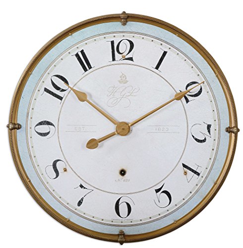 Reloj de pared analógico Vhomes Lights 31.5 pulgadas redondo