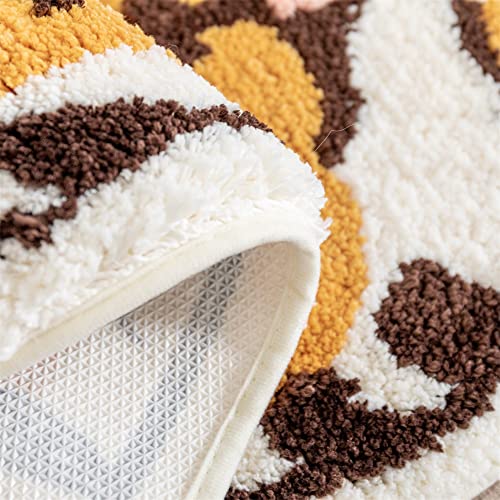 Tiger Shaped Bath Rugs For Bathroom Non Slip, Animals Print Area Rug Water Absorption Small Cute Tiger Bath Mat Cartoon Carpet For Kitchen Floor Door Mat Bedroom Playmat (1.5X2.5 Feet) #TOP2