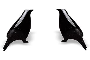 Raven Crow Earrings for Women - Black Bird Stud Earrings