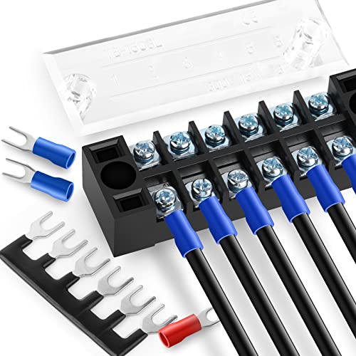 Bloque de terminales con tornillo que soluciona el desorden de cables con sus tiras aisladas 6
