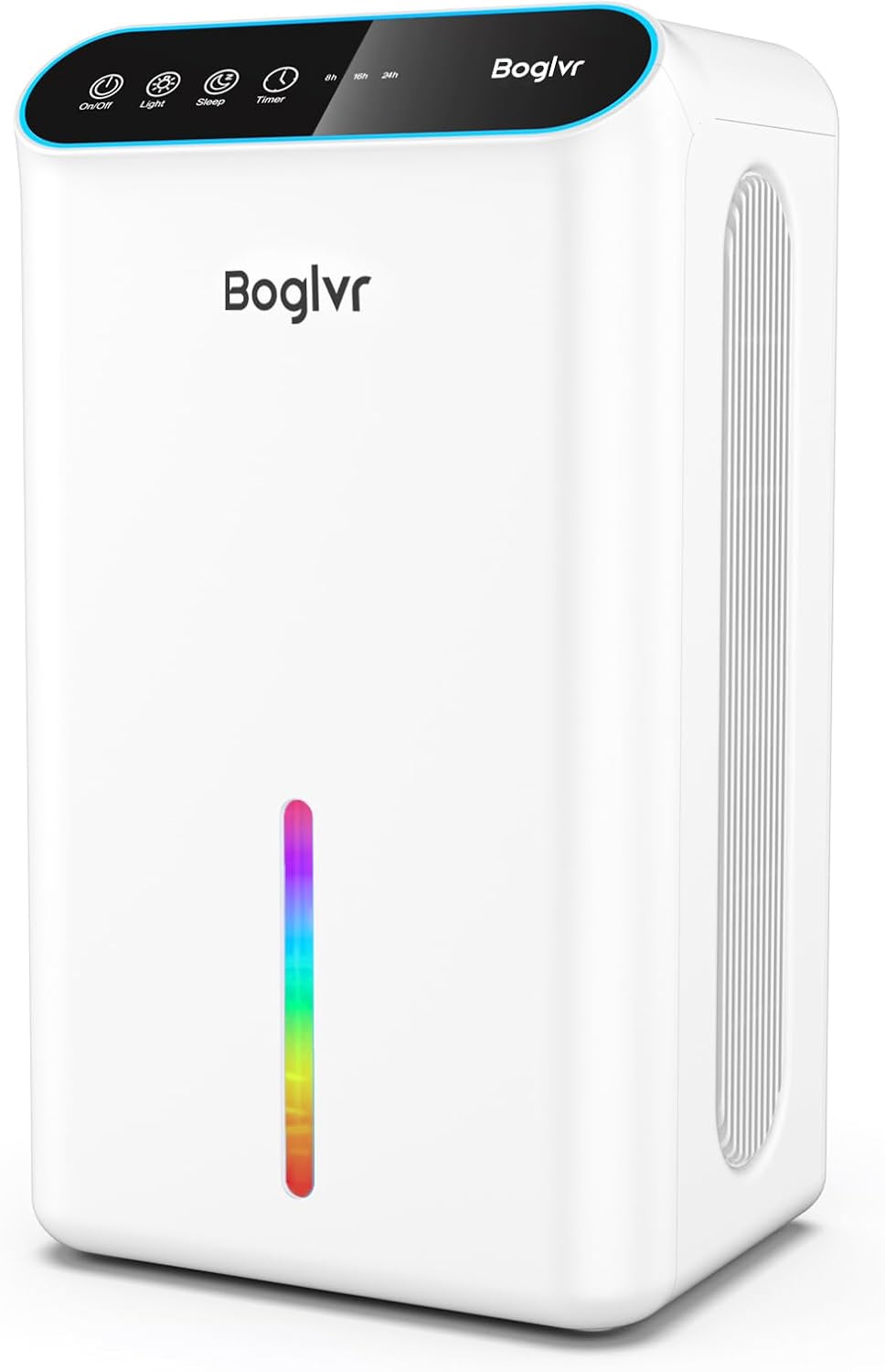 Dehumidifiers, Dehumidifier for Home (85 OZ, 800 sq.ft) Quiet Small Dehumidifier for Bedroom Bathroom Basement with Drain Hose, 3 Gear Timer, Sleep Mode, Auto Shut Off, 7 Color Ambient Light