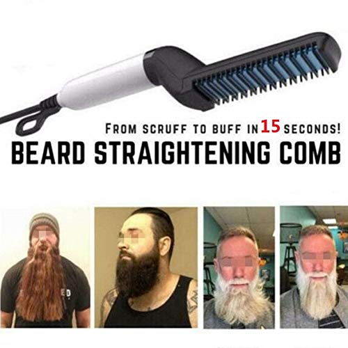 2019 NEW Quick Beard Straightener,Straightening Comb,Electric Comb,Styling Comb,Hair Straightener,Multi-functional Hair Comb,Electric Hair Tool for Men,PTC Instant Heater Heats Up In 15 Seconds