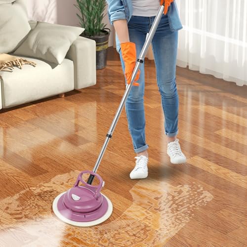 CHFUNE Mopa eléctrica inalámbrica, mopa de suelo, pulidora eléctrica, máquina de limpieza de suelos, iluminación LED, fregona vibratoria, mopa de suelo para limpiar - imagen 3