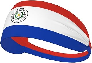 National Flag Elastic Headband Moisture Wicking Sweatbands Head Bands for Women Men Hair Band for Sports Running Soccer