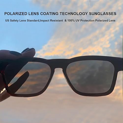 Miniatura 9 de OhO - Lentes inteligentes, lentes de sol polarizados con altavoz Bluetooth, protección UV atlética/exterior y control de voz, unisex