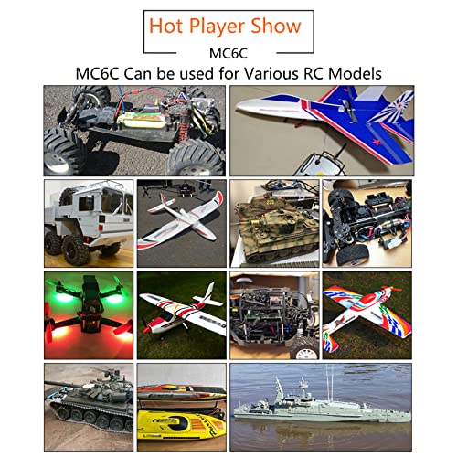 Goolrc Microzone Mc6C 2.4G 6Ch Remote Controller Mode 2 Transmitter Mc7Rb Receiver Radio System For Su27 Rc Airplane Drone Multirotor Helicopter Car Boat Remote Controller #TOP6