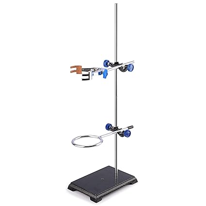 FunChem Lab Stand Set, Stainless Steel Support Stand Chemistry Set with ...