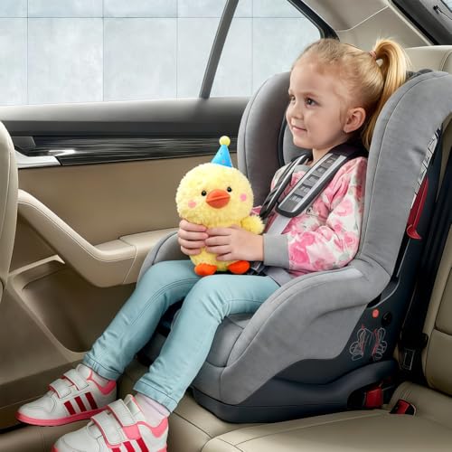 EduPlayte Süßes Tier Plüschen Spielzeug, Kuscheltier Samt Ente 25 cm, PlüSchtier Gans Spielzeug Einfache Dekoration Wurfkissen Stofftier, Flauschiger Stofftier zum Spielen，für Kinder und Baby