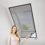 MLEJU – MLEJU Fliegengitter Fenster Magnet, zuschneidbar bis 130 x 1