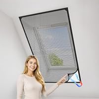 MLEJU – MLEJU Fliegengitter Fenster Magnet, zuschneidbar bis 130 x 1