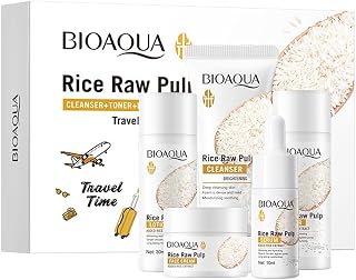 BIOAQUA Rice Raw Pulp Skincare Travel Size Hydrated 5pcs