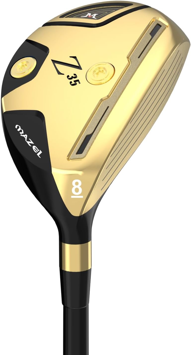 MAZEL Rescue Hybrid Golf Clubs for Men - 2,3,4,5,6,7,8,9,P Single Club for Right Handed Golfers,Regular/Stiff Flex Graphite Shafts