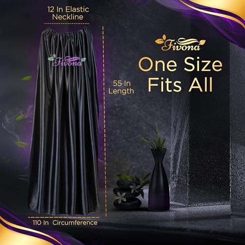 Image of FIVONA 4 in 1 Yoni Steam Kit Black - Foldable Over The Toilet Steamer Seat with Herbal Blend, Storage Bag and Steam Gown - Effective Detox pH Balance Cleansing and Relaxation
