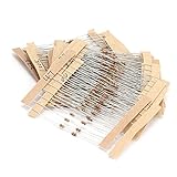 Generic Kit de Resistencia de Película de Carbono de Alta Precisión de 300 Piezas para Entusiastas del Bricolaje Electrónico a Largo Plazo, Juego de Resistencias de 30 Valores para Mejorar la