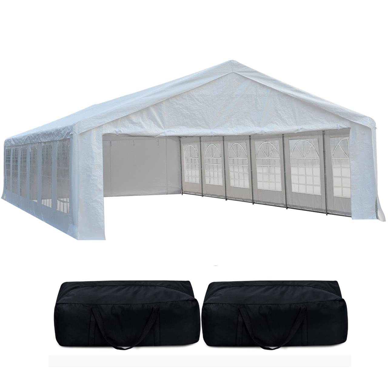 Quictent 20'x40' Heavy Duty Party Tent Carport Upgraded Galvanized