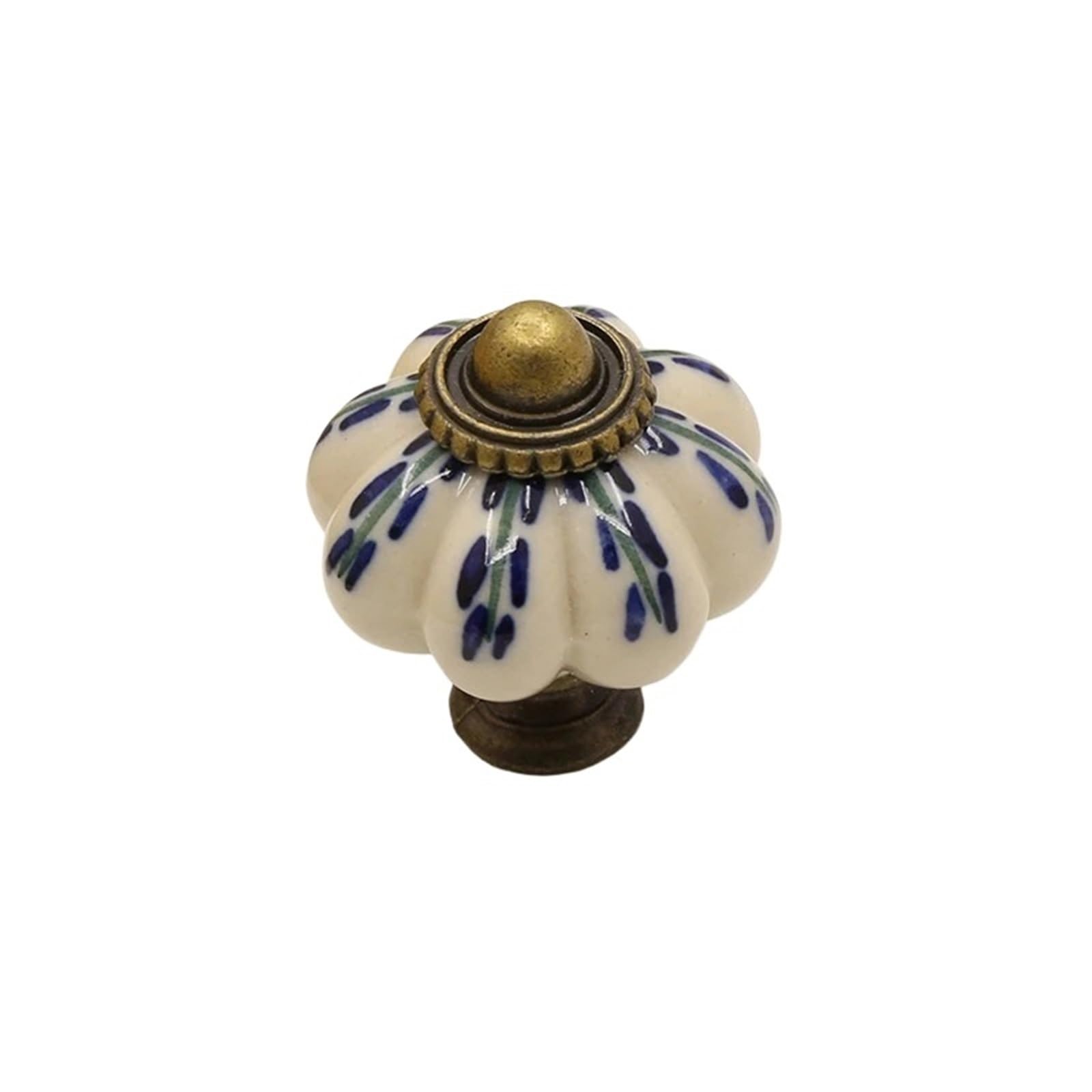 Kifsdlf Color15 Ceramic Farmhouse Pumpkin Cabinet Knob Drawer Furniture Handles Dresser Single Hole Door Pulls For Cupboard Wardrobes Furniture(Color15)