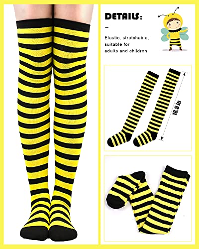 Disfraz de abeja amarillo con falda tutu para mujer miniatura 3