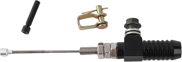 Clutch Brake Pump, M10 x 1.25 mm Universal Motorcycle Hydraulic Clutch Master Brake Cylinder Rods Brake Pump [Black]